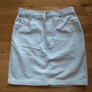GAP Vintage White Jean Skirt